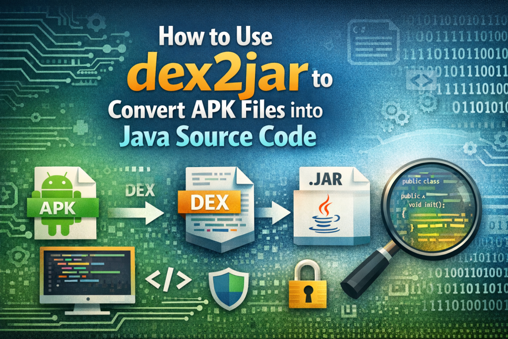 dex2jar to Convert APK Files into Java Source Code